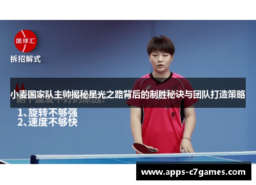 小麦国家队主帅揭秘星光之路背后的制胜秘诀与团队打造策略 小麦国家队主帅揭秘星光之路背后的制胜秘诀与团队打造策略